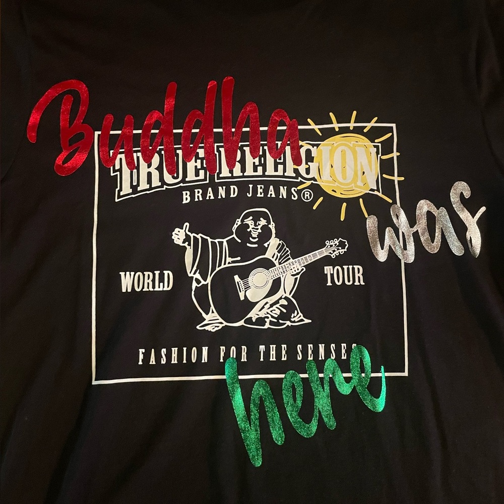 True Religion Y2K Buddha t shirt